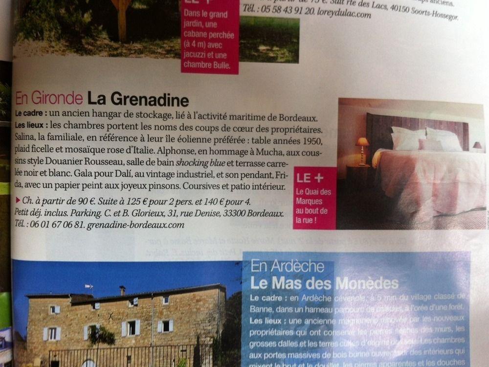 Bed and Breakfast La Grenadine Бордо Экстерьер фото